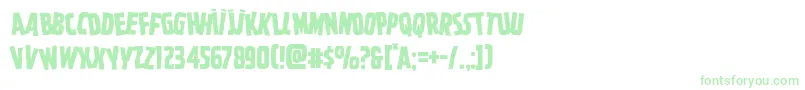 Ghoulishintentstag Font – Green Fonts on White Background