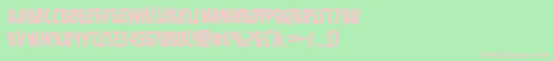 Ghoulishintentstag Font – Pink Fonts on Green Background