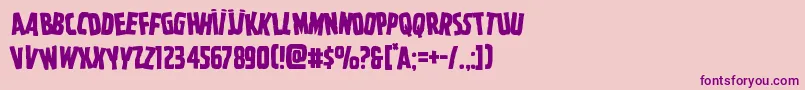 Ghoulishintentstag Font – Purple Fonts on Pink Background