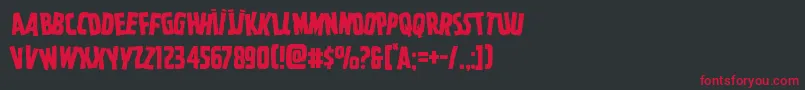 Ghoulishintentstag Font – Red Fonts on Black Background