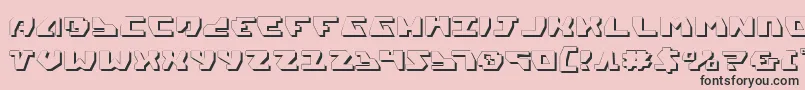 Gyrv23D Font – Black Fonts on Pink Background