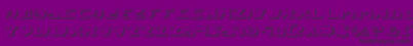 Gyrv23D Font – Black Fonts on Purple Background