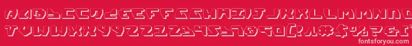 Gyrv23D Font – Pink Fonts on Red Background