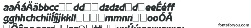 フォントBenjaminsansheavyRegularitalic – スロバキアのフォント