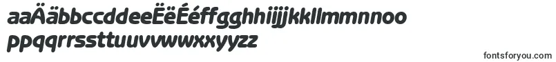 フォントBenjaminsansheavyRegularitalic – マケドニア文字