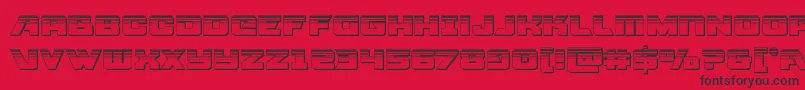 More about Aircruiserplat Font Aircruiserplat Font – Black Fonts on Red Background
