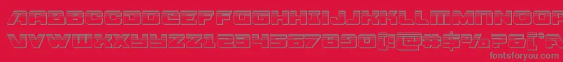 More about Aircruiserplat Font Aircruiserplat Font – Gray Fonts on Red Background