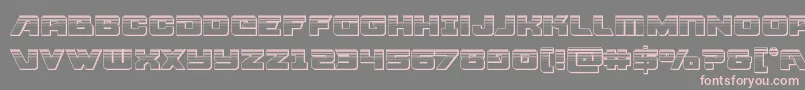Aircruiserplat Font – Pink Fonts on Gray Background