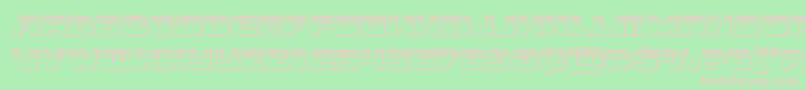 Aircruiserplat Font – Pink Fonts on Green Background