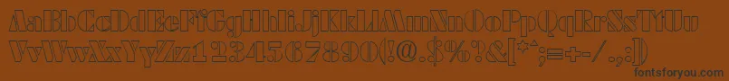 DekoblackopenSerialRegularDb Font – Black Fonts on Brown Background