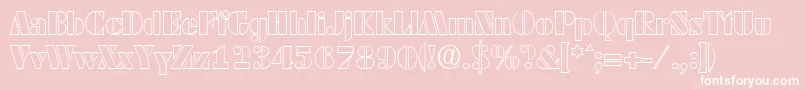 DekoblackopenSerialRegularDb Font – White Fonts on Pink Background