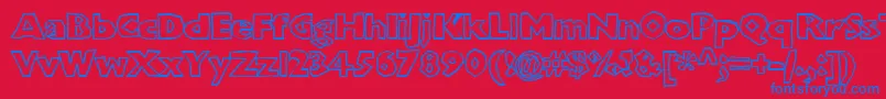 Подробнее о шрифте Chunkoblockooutlinextraheavy Шрифт Chunkoblockooutlinextraheavy – синие шрифты на красном фоне