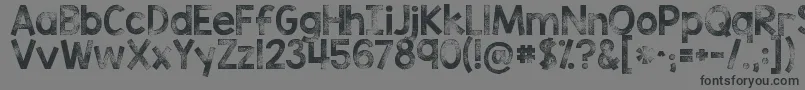 Kgtribecastamp Font – Black Fonts on Gray Background