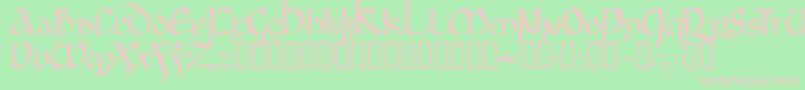 Jgjuncia Font – Pink Fonts on Green Background