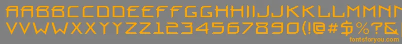 Prounbookc Font – Orange Fonts on Gray Background