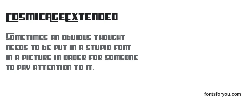 CosmicAgeExtended Font
