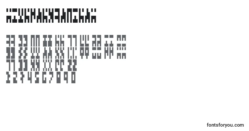 Czcionka TimesNewAncient – alfabet, cyfry, specjalne znaki