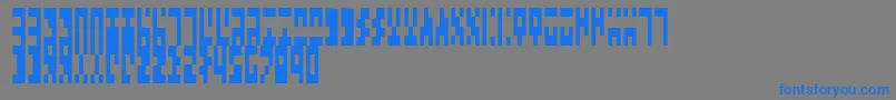 Fonte TimesNewAncient – fontes azuis em um fundo cinza