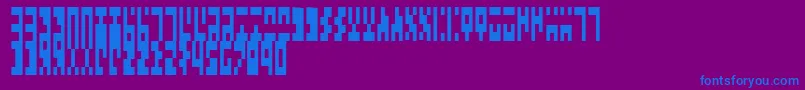 TimesNewAncient Font – Blue Fonts on Purple Background