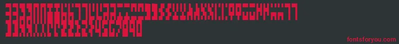 TimesNewAncient Font – Red Fonts on Black Background