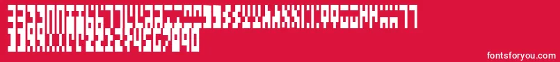 TimesNewAncient Font – White Fonts on Red Background