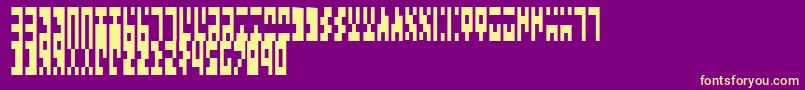 TimesNewAncient Font – Yellow Fonts on Purple Background