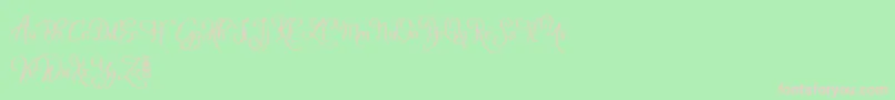 AtylaDemo Font – Pink Fonts on Green Background