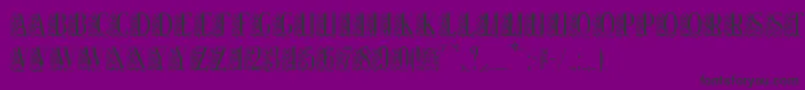 Police Remeslo – polices noires sur fond violet