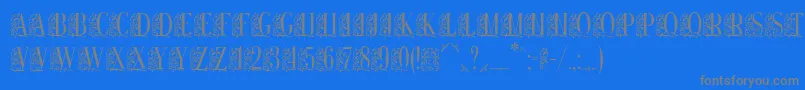 Шрифт Remeslo – серые шрифты на синем фоне