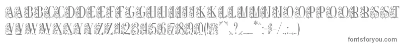 Remeslo-fontti – harmaat kirjasimet valkoisella taustalla