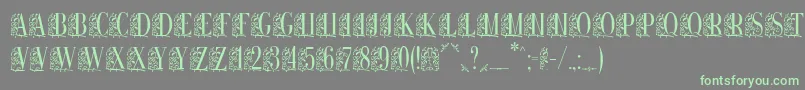 fuente Remeslo – Fuentes Verdes Sobre Fondo Gris