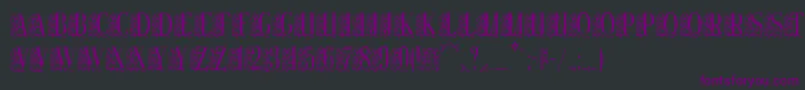 Шрифт Remeslo – фиолетовые шрифты на чёрном фоне