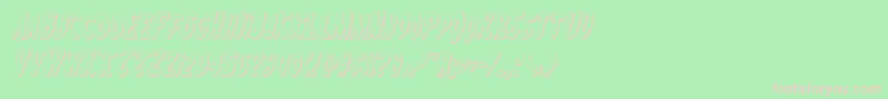 Eskindar3Dital Font – Pink Fonts on Green Background