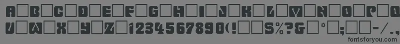 Подробнее о шрифте Romulanfake Шрифт Romulanfake – чёрные шрифты на сером фоне
