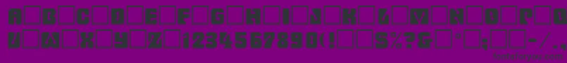 Шрифт Romulanfake – чёрные шрифты на фиолетовом фоне