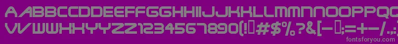 SteelwolfMedium Font – Gray Fonts on Purple Background