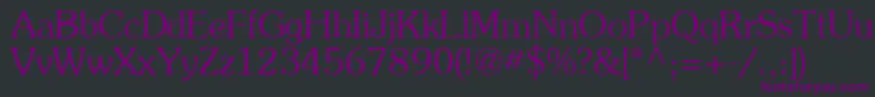 AgpresquireNormal Font – Purple Fonts on Black Background