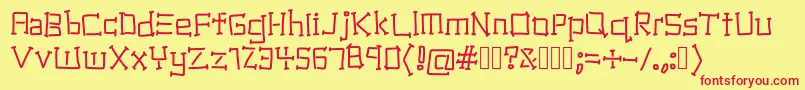 Подробнее о шрифте NationalIndustry Шрифт NationalIndustry – красные шрифты на жёлтом фоне