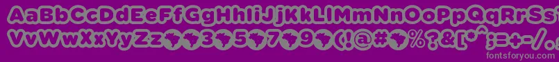 fuente VacacionesFontFfpDefharo – Fuentes Grises Sobre Fondo Morado