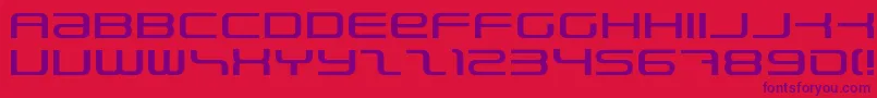 PhatboySlim Font – Purple Fonts on Red Background