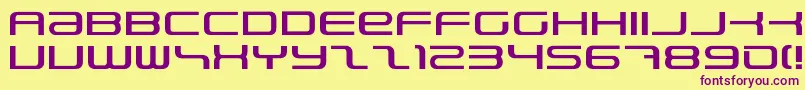 PhatboySlim Font – Purple Fonts on Yellow Background