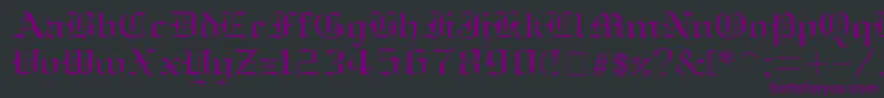 Oldenglish ffy Font – Purple Fonts on Black Background