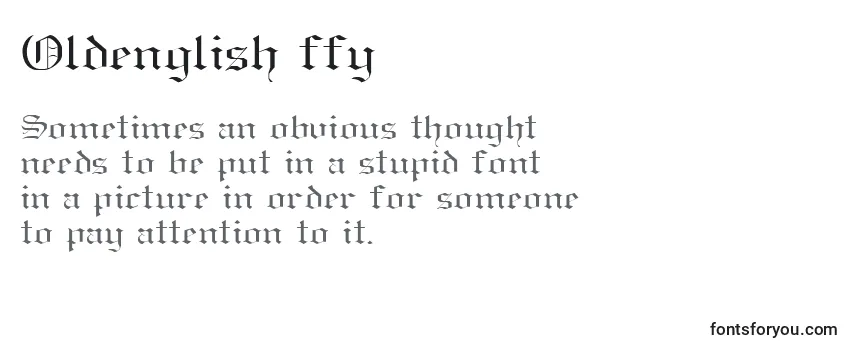 Шрифт Oldenglish ffy