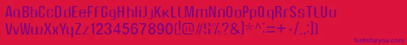 Zeynalabdin Font – Purple Fonts on Red Background