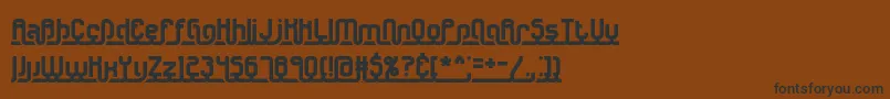 UnderscoreBrk Font – Black Fonts on Brown Background