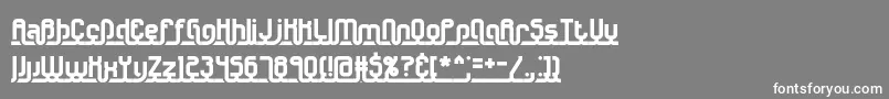 UnderscoreBrk Font – White Fonts on Gray Background