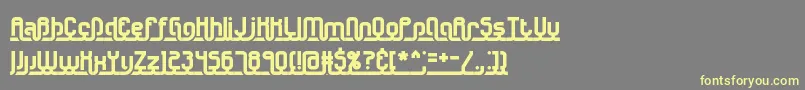 UnderscoreBrk Font – Yellow Fonts on Gray Background