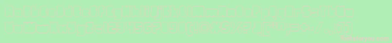 OrangeroyaleClosedoutline Font – Pink Fonts on Green Background