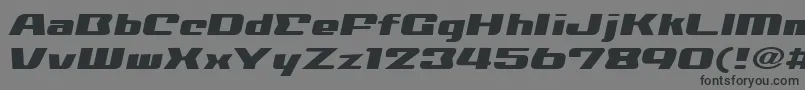 NationalyzeAlp Font – Black Fonts on Gray Background