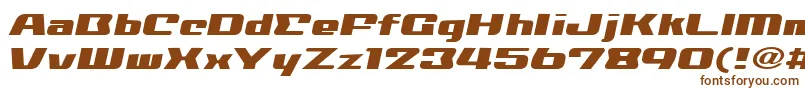 NationalyzeAlp Font – Brown Fonts on White Background